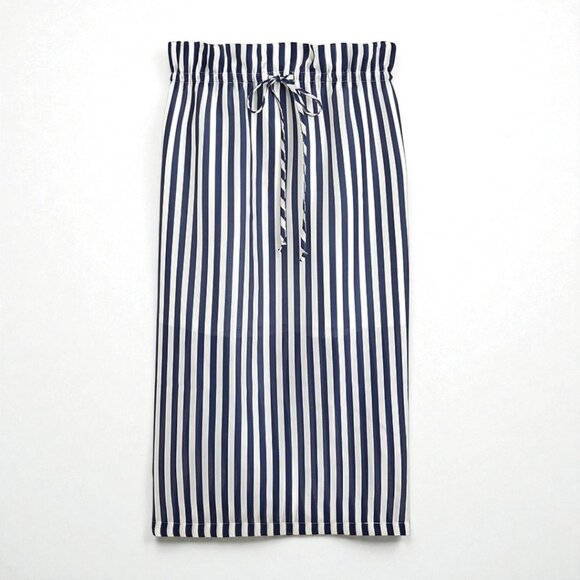 J. Crew Layered tie-waist midi skirt in stripe Size XXS - Picture 3 of 12